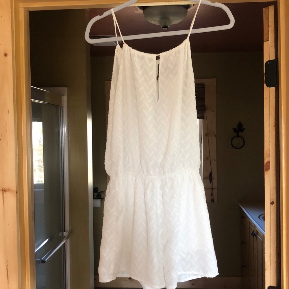 White romper.